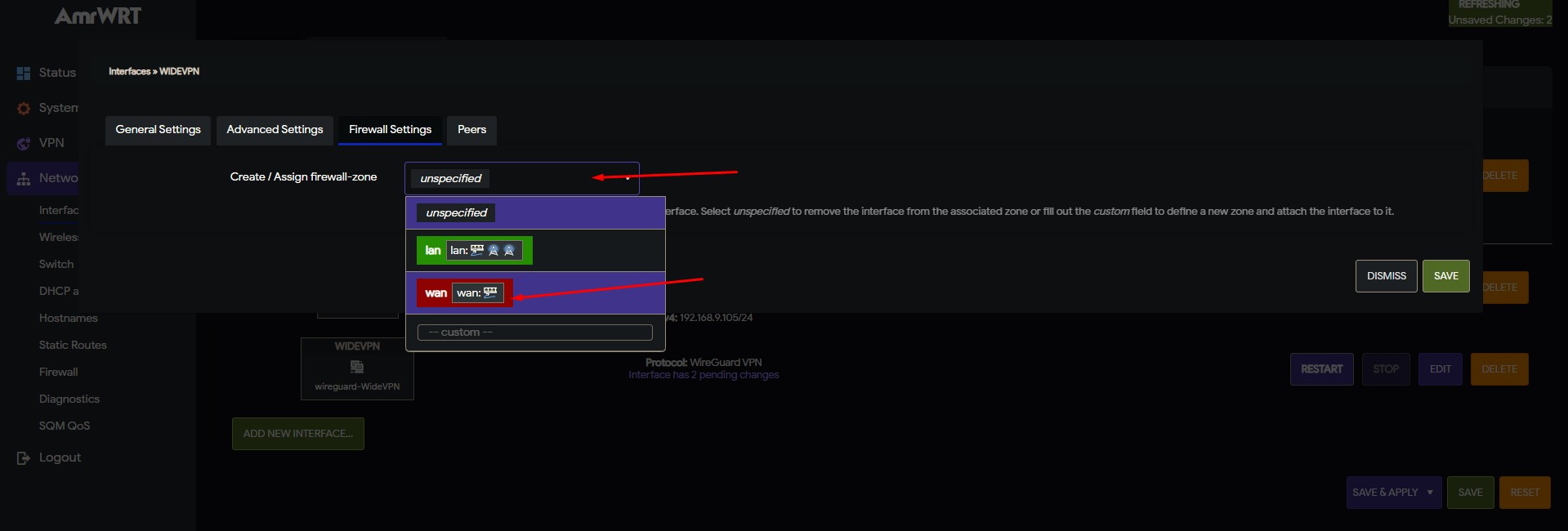 How to setup Wireguard on OpenWRT WideVPN