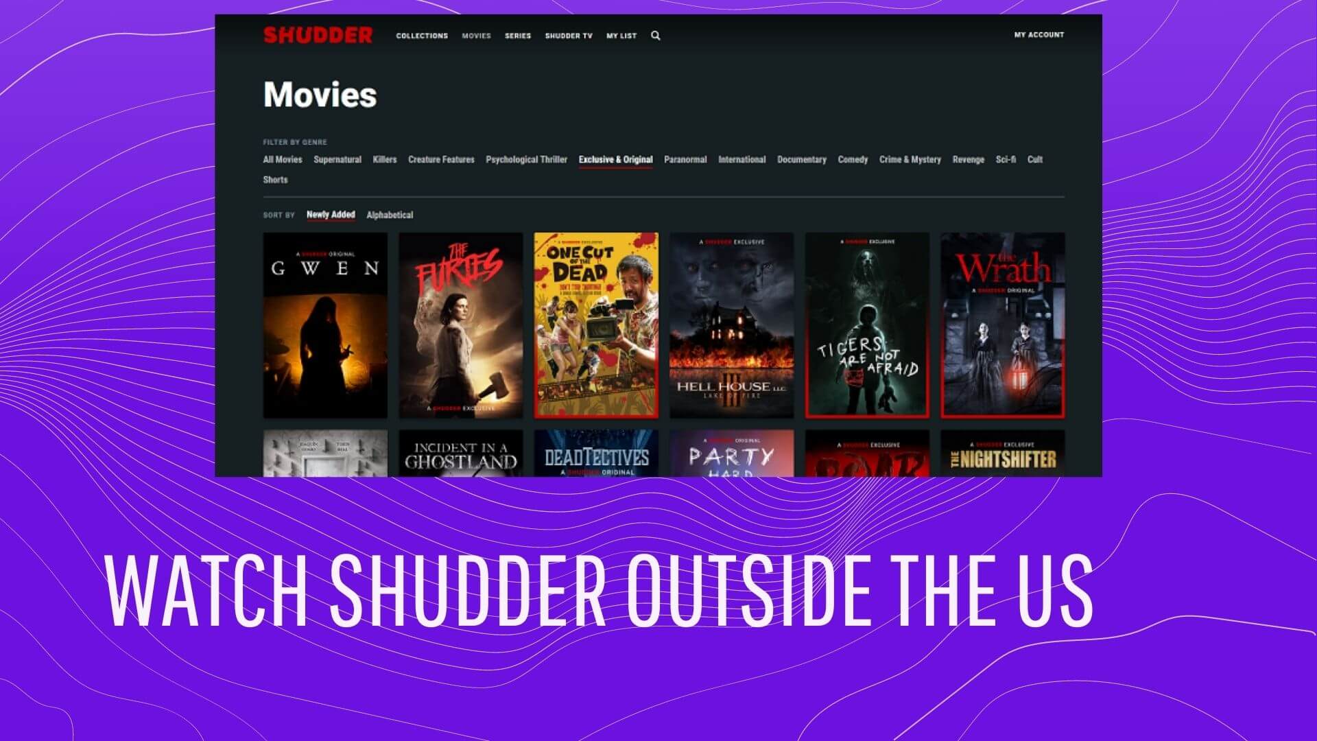 Wireguard vpn to Watch Shudder Outside the US