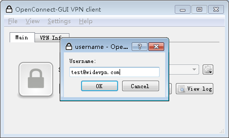 widevpn-openconnect vpn setup
